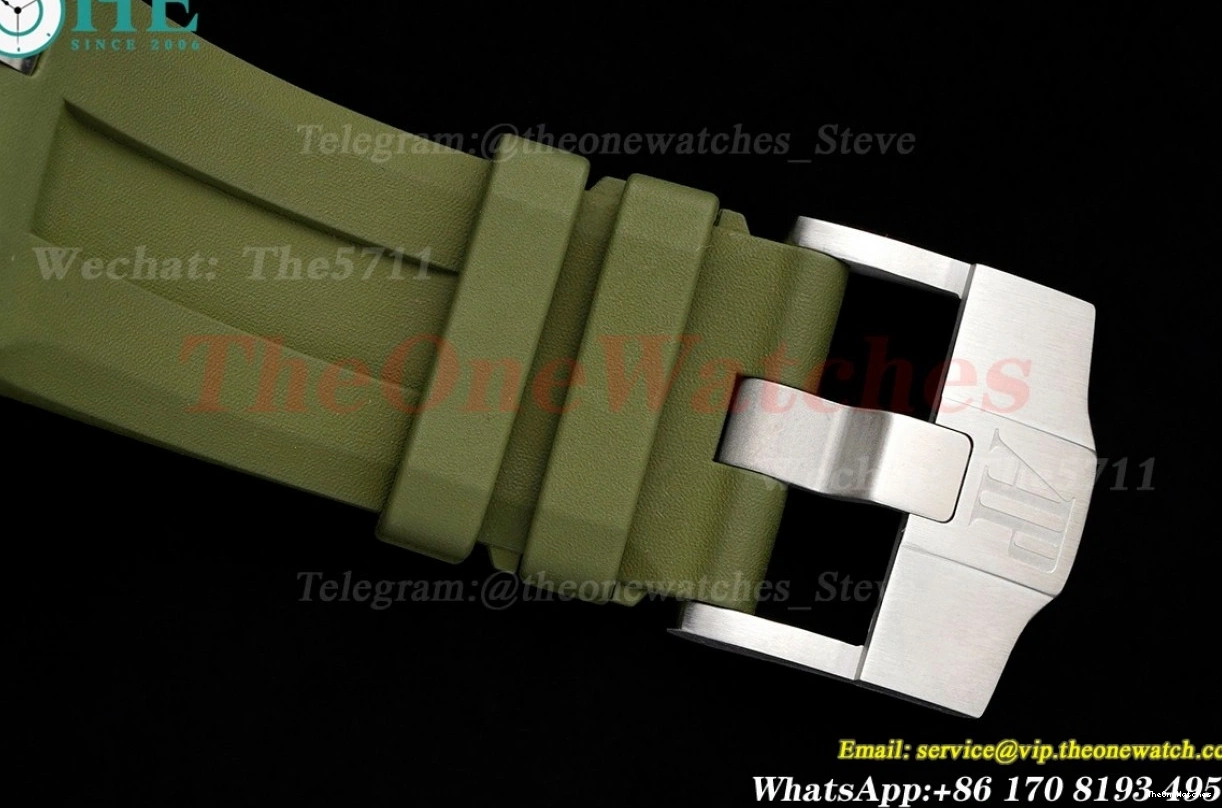 42mm Royal Oak BF 15720 Stk SS Offshore A4308 Green Diver RU 0302